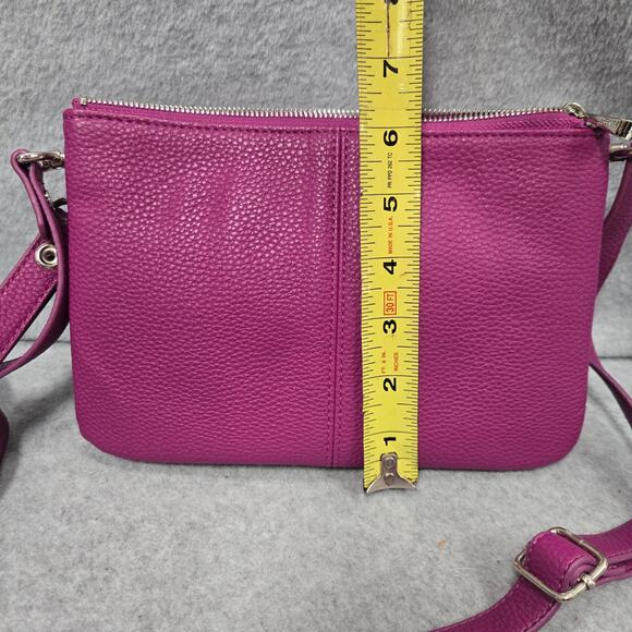 Jewell By Thirty One Magenta Pebbled Crossbody bag - Picture 11 of 11